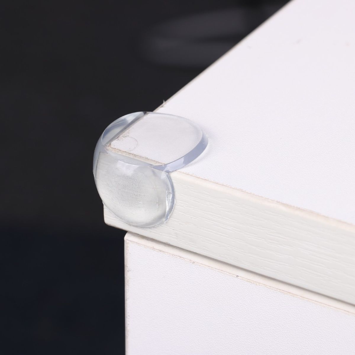 GENERICO - PROTECTOR DE ESQUINA TRANSPARENTE PARA BEBES FUERTE PARA MUEBLES X4