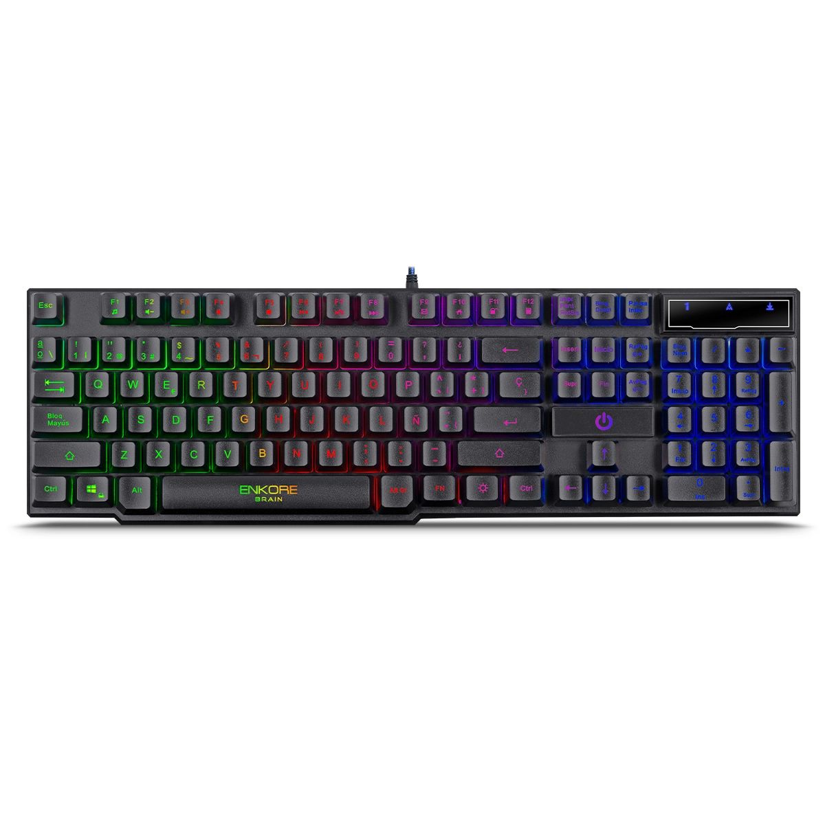 ENKORE - Teclado Gamer RainbowLED Enkore Brain ENK 603