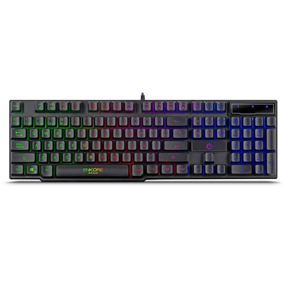 ENKORE - Teclado Gamer RainbowLED Enkore Brain ENK 603