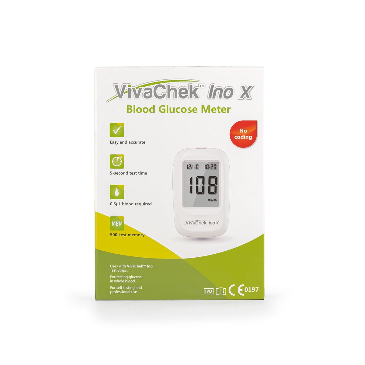 GENERICO - Glucómetro VIVACHEK INO X Kit Básico