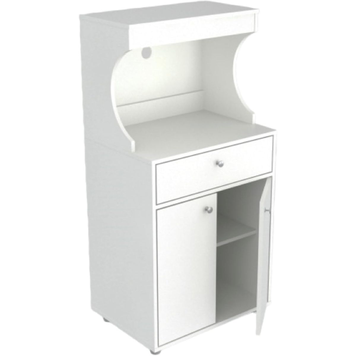 STARHOME - Mueble Repostero para Microondas Valencia Blanco
