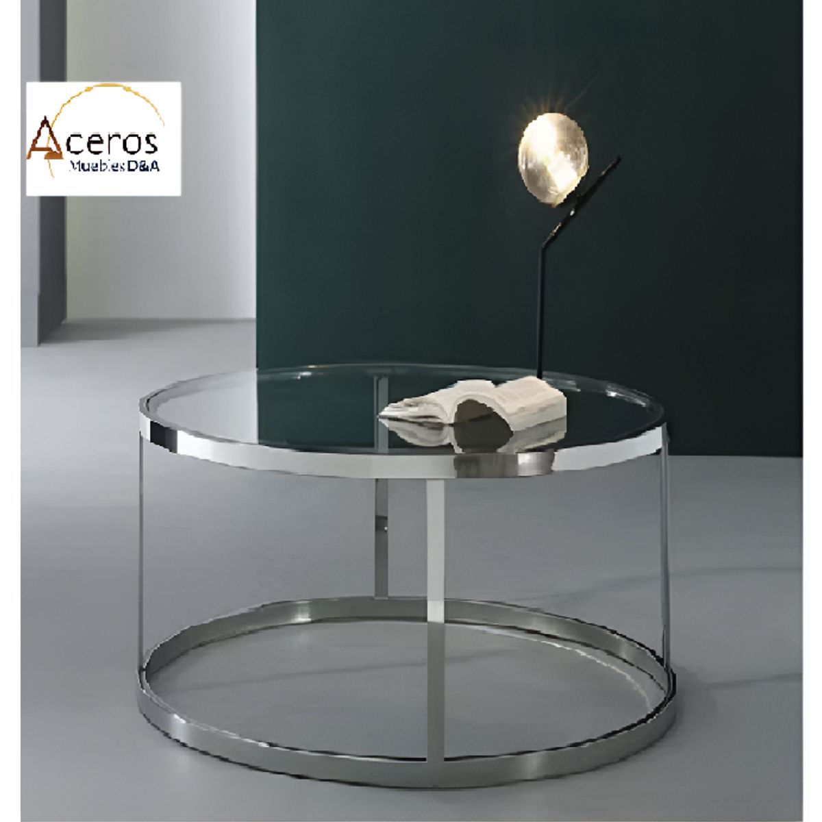GENERICO - Mesa de Centro REDOND Acero Inoxidable