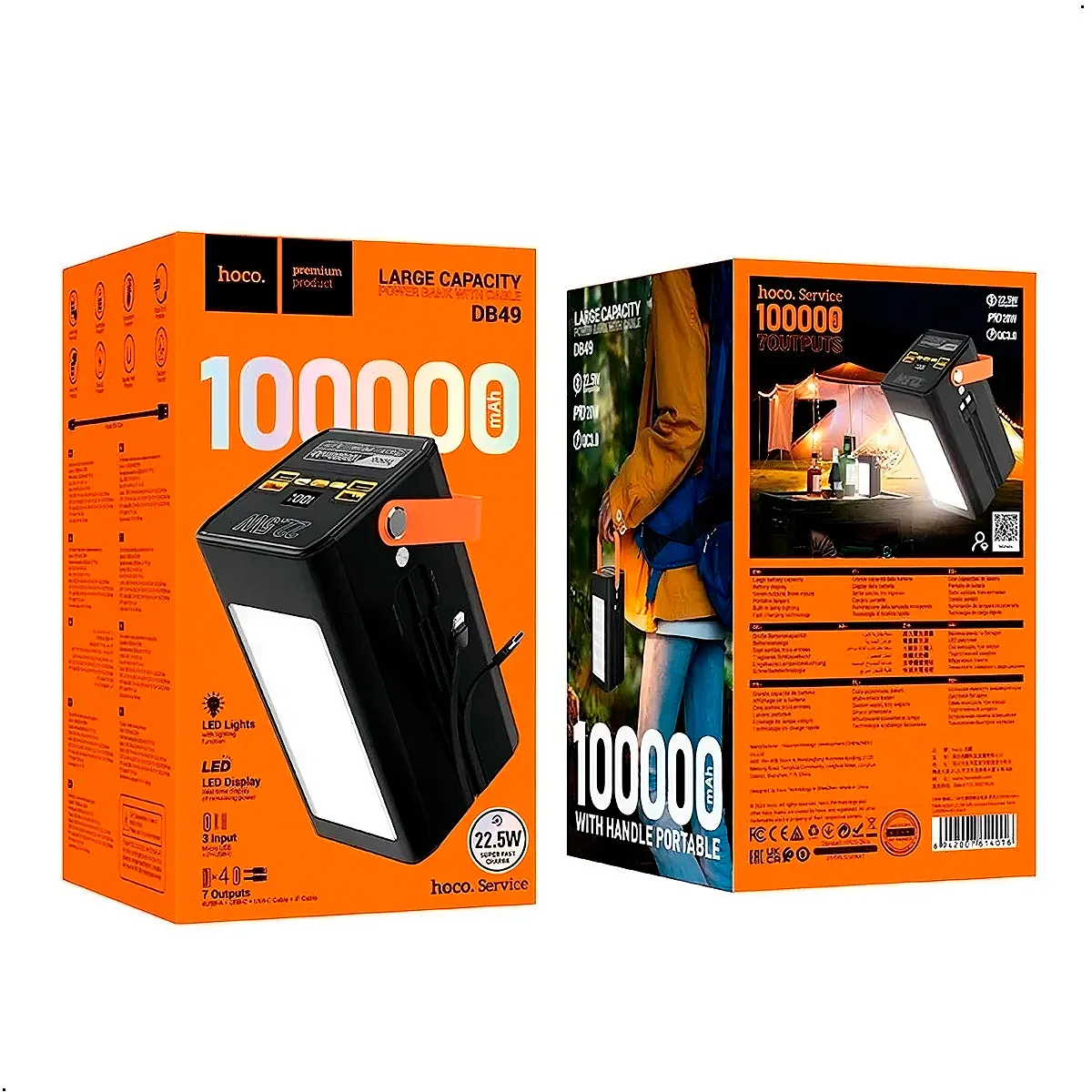 HOCO - Power Bank Hoco Db49 22.5w 100.000 Mah Carga Rapida