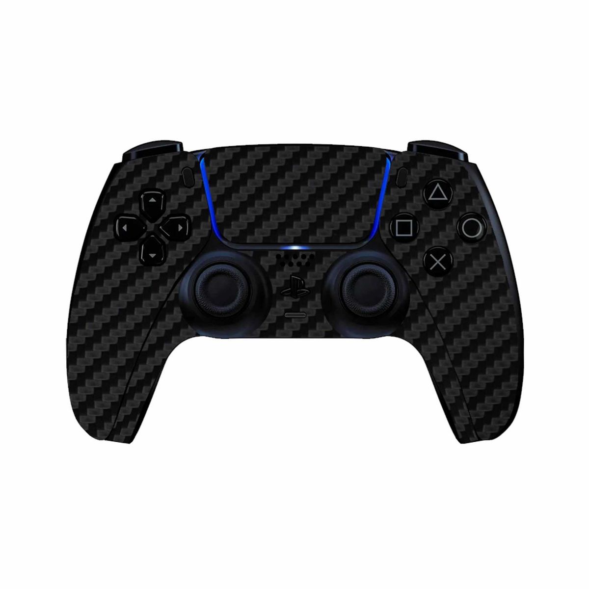 GENERICO - Skin Fibra de Carbono Negro para PS5 Slim Digital - Adhesivo Premium - Protección Anti rayaduras