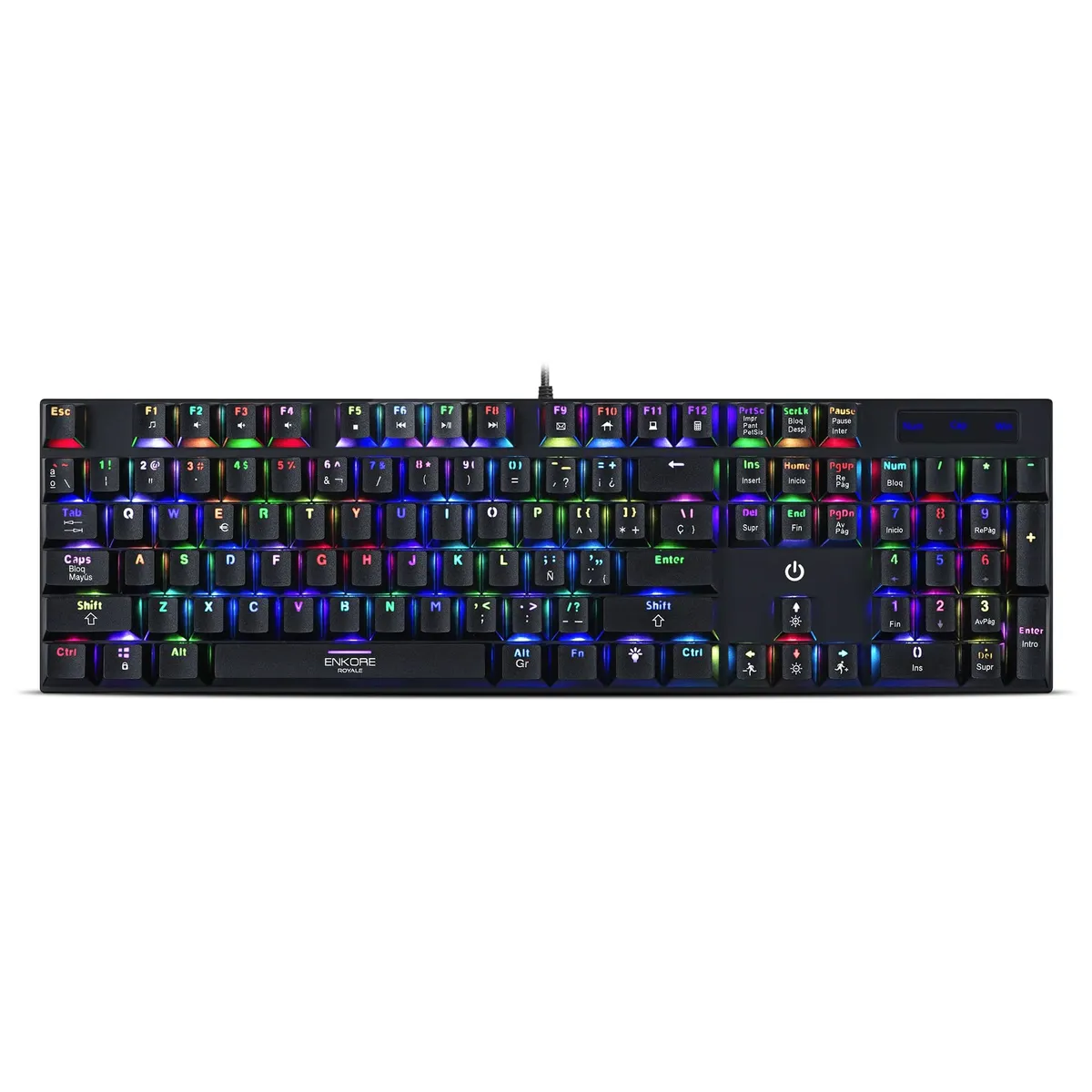 ENKORE - Teclado Mecánico RGB Antighosting Enkore Royale ENK 1003