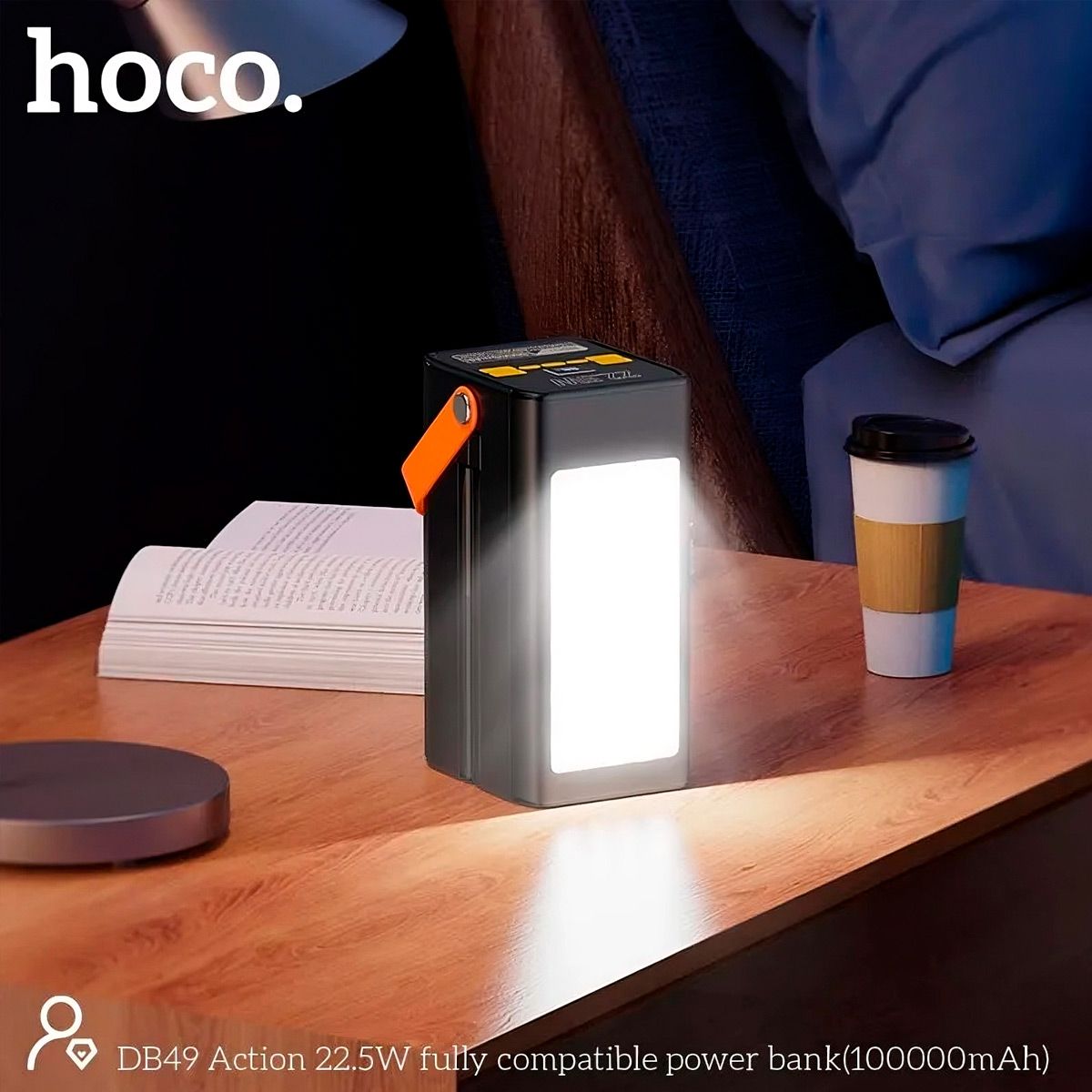 HOCO - Power Bank Hoco Db49 225w Carga Rapida 100000mAh con Linterna