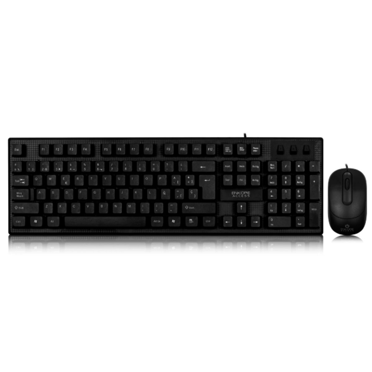 ENKORE - Kit Alámbrico Oficina: Teclado + Mouse Enkore Access ENT 508