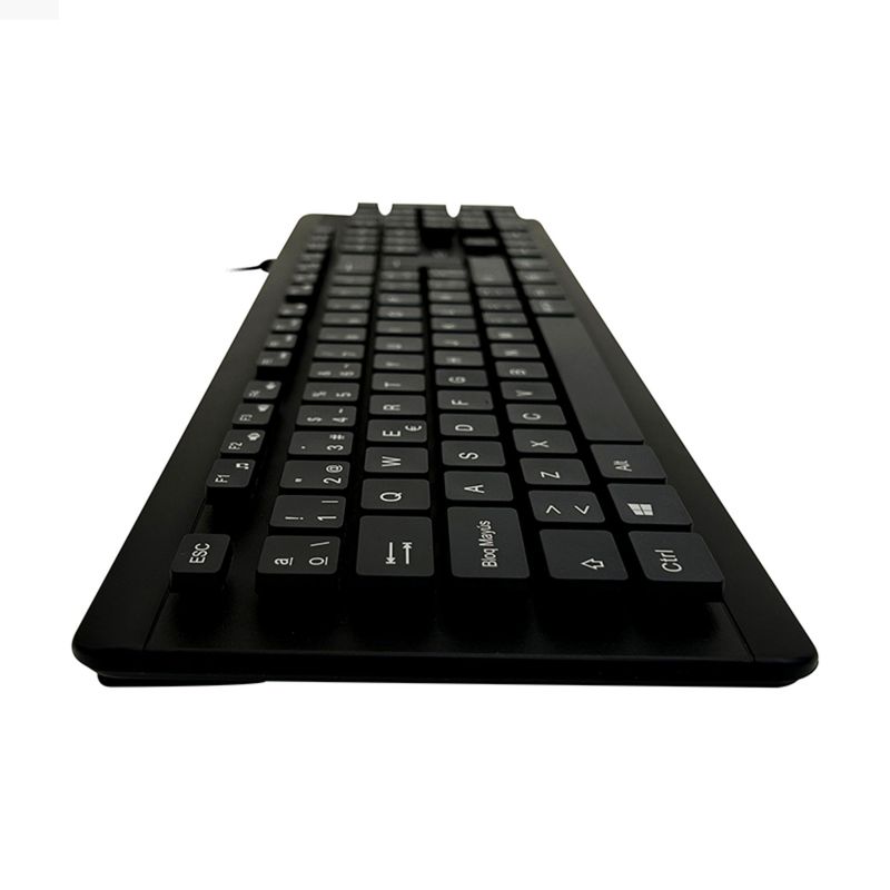 TEROS - TECLADO TEROS TE-4065N A PRUEBA DE AGUA IPX7 USB NEGRO