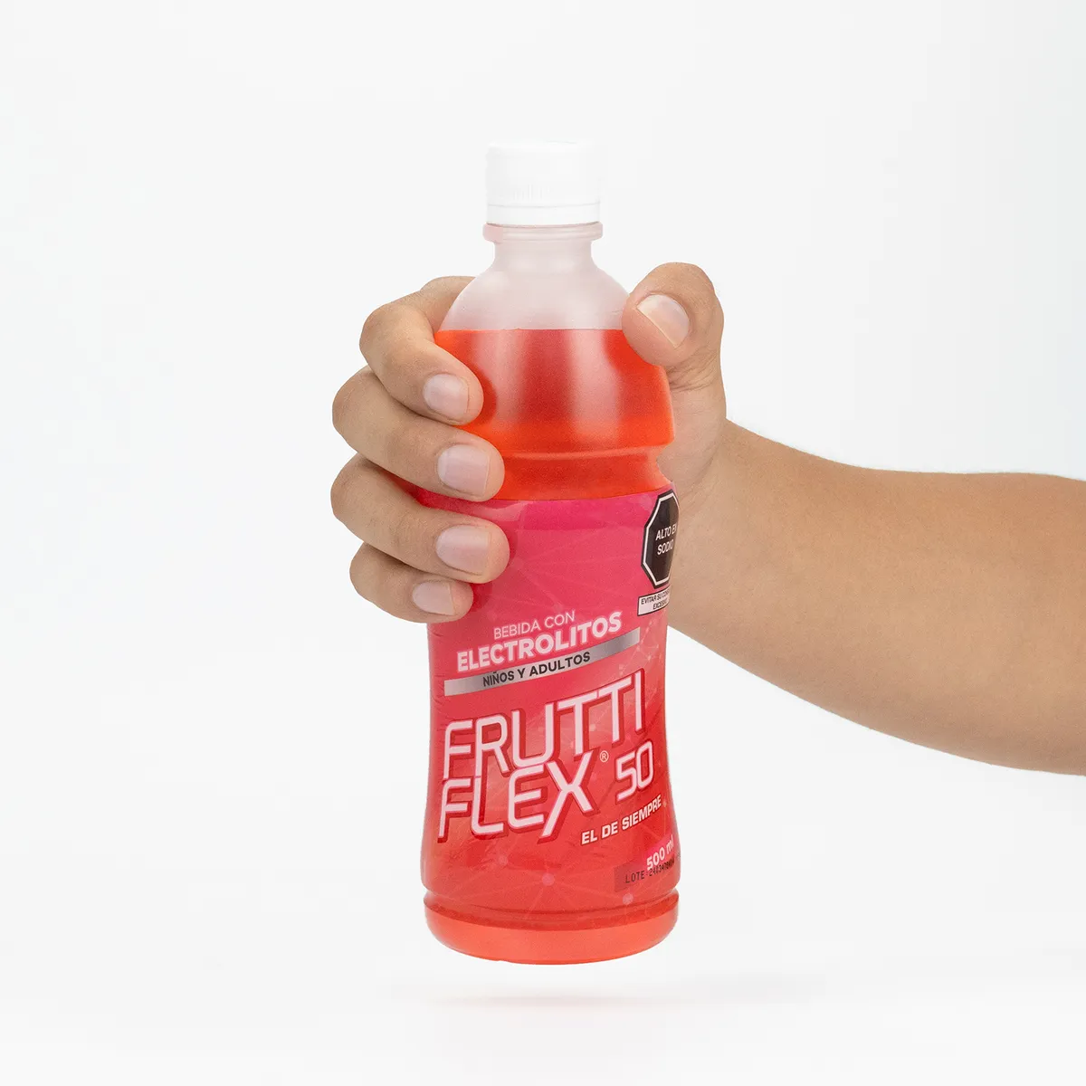 GENERICO - Fruttiflex Bebida con Electrolitos Sabor Fresa FCO 500 ML