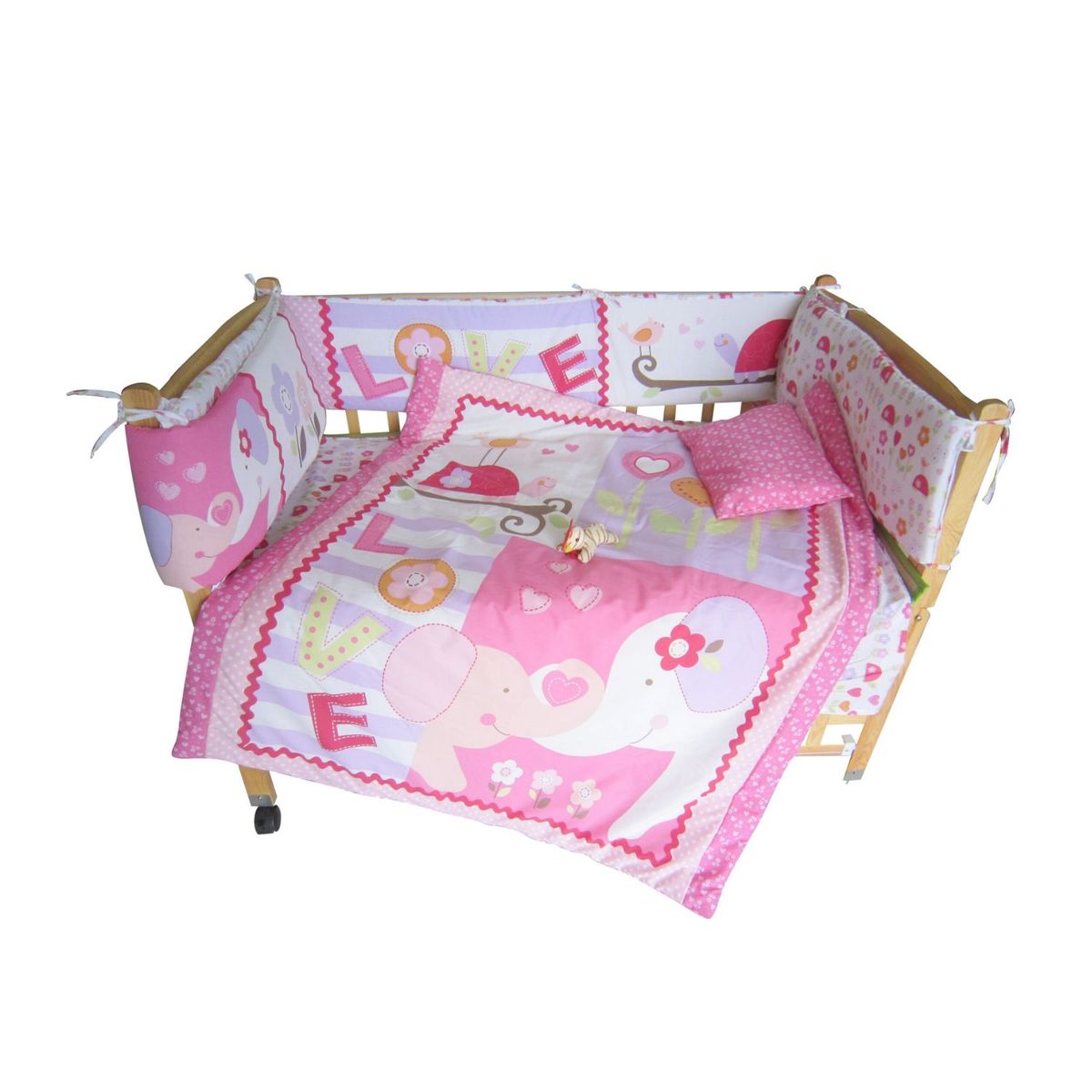 BABY KITS - Set de Cuna 5 Piezas Rosado