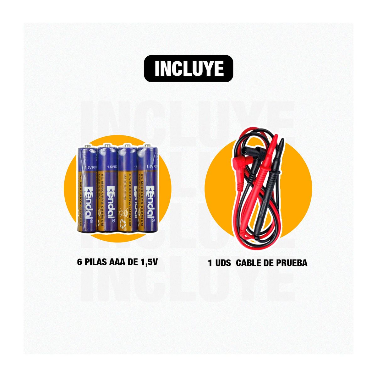 INGCO TOOLS - Kit Pinzaamp + Multímetro Y Detector Voltaje + Guante Rojo Dm3028