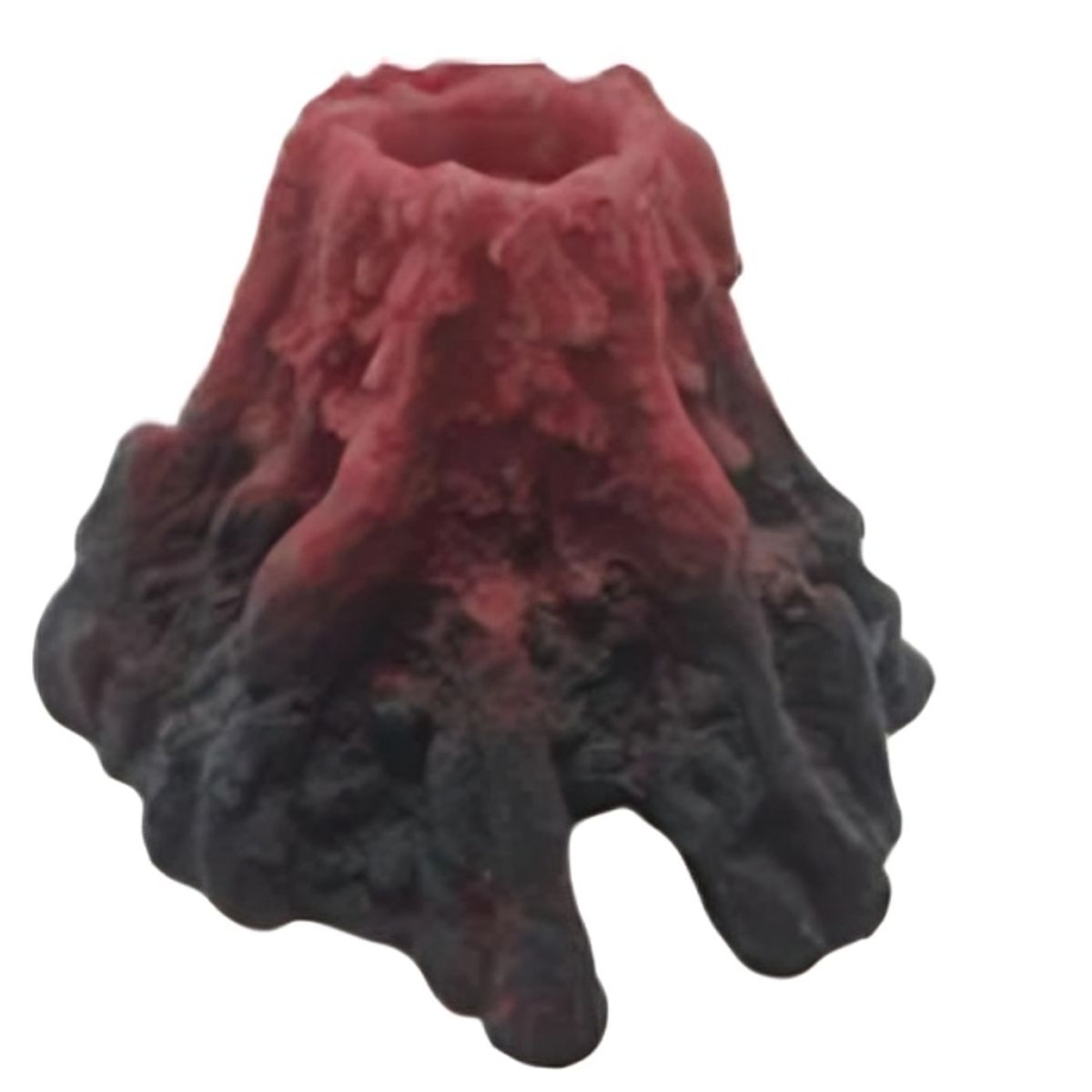 GENERICO - ADORNO PARA ACUARIO PECERA PECES - VOLCAN 15 x 13 x 11 cm