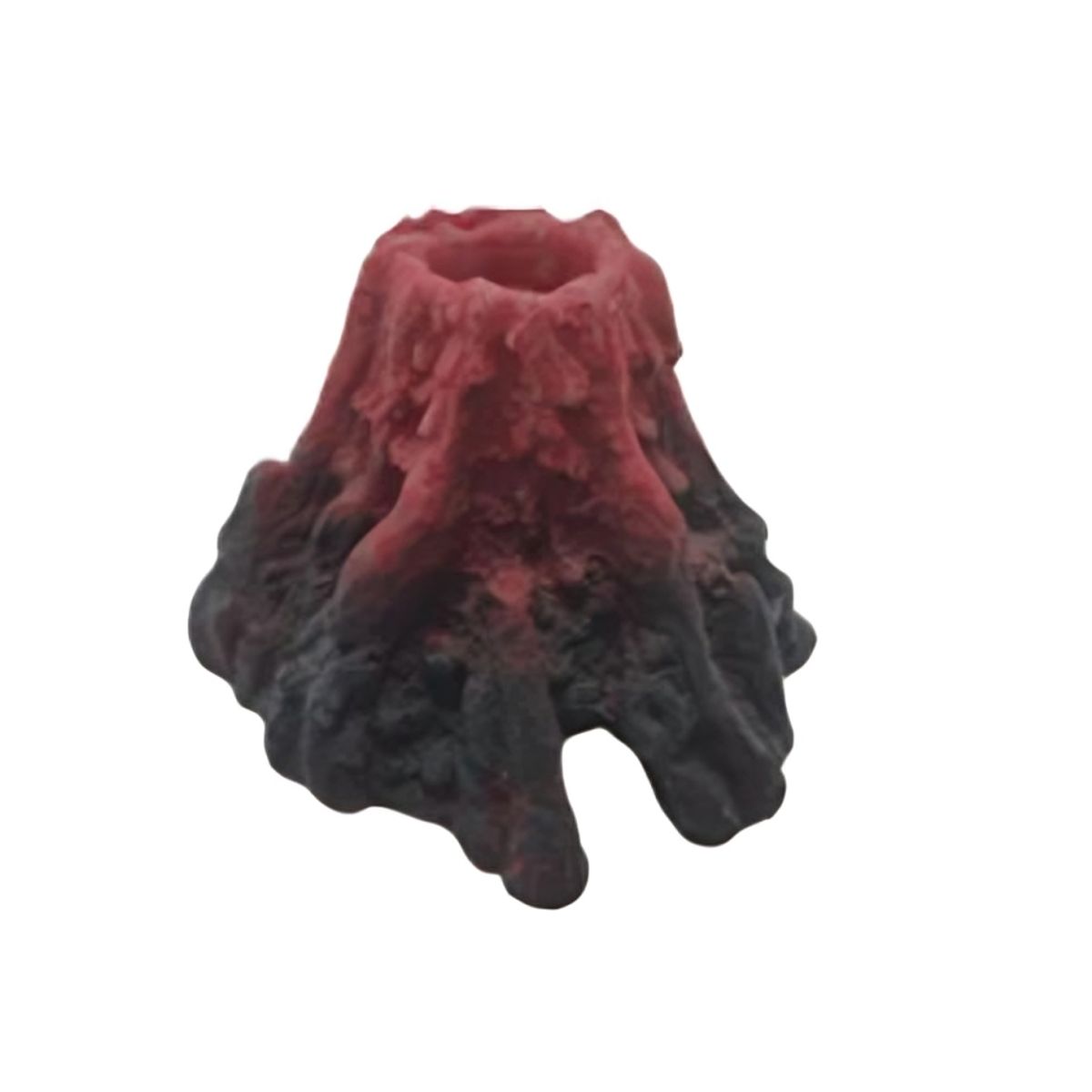 GENERICO - ADORNO PARA ACUARIO PECERA PECES - VOLCAN 15 x 13 x 11 cm