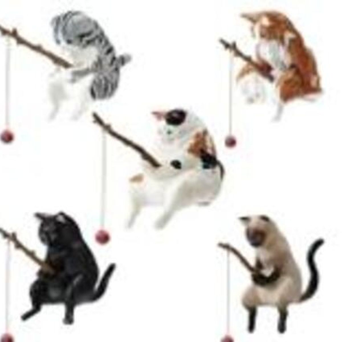 GENERICO - ADORNO PARA ACUARIO PECERA PECES - Adorno Gato PVC variado