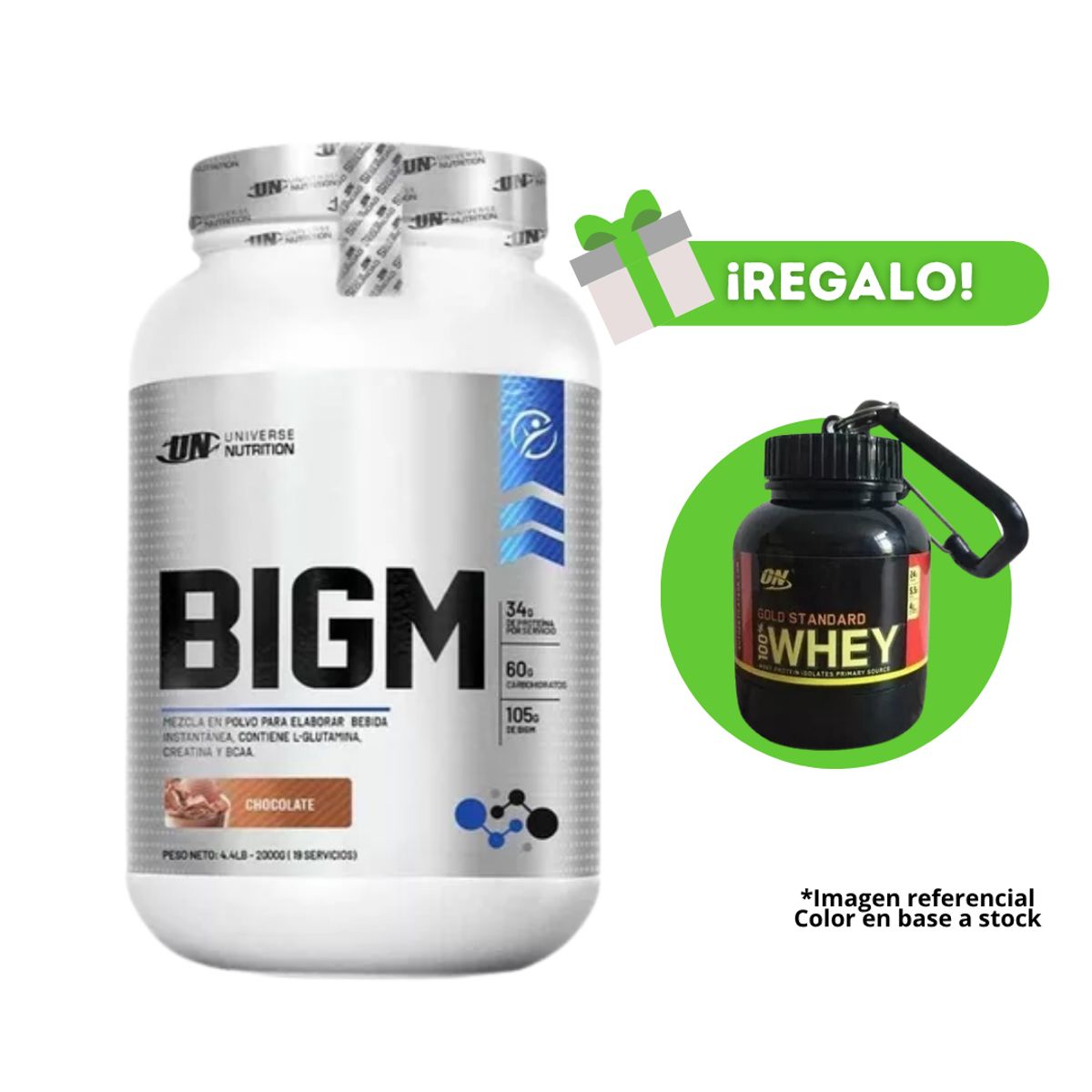 UNIVERSE NUTRITION - PROTEÍNA BIGM 2KG CHOCOLATE + PORTAPROTEINA