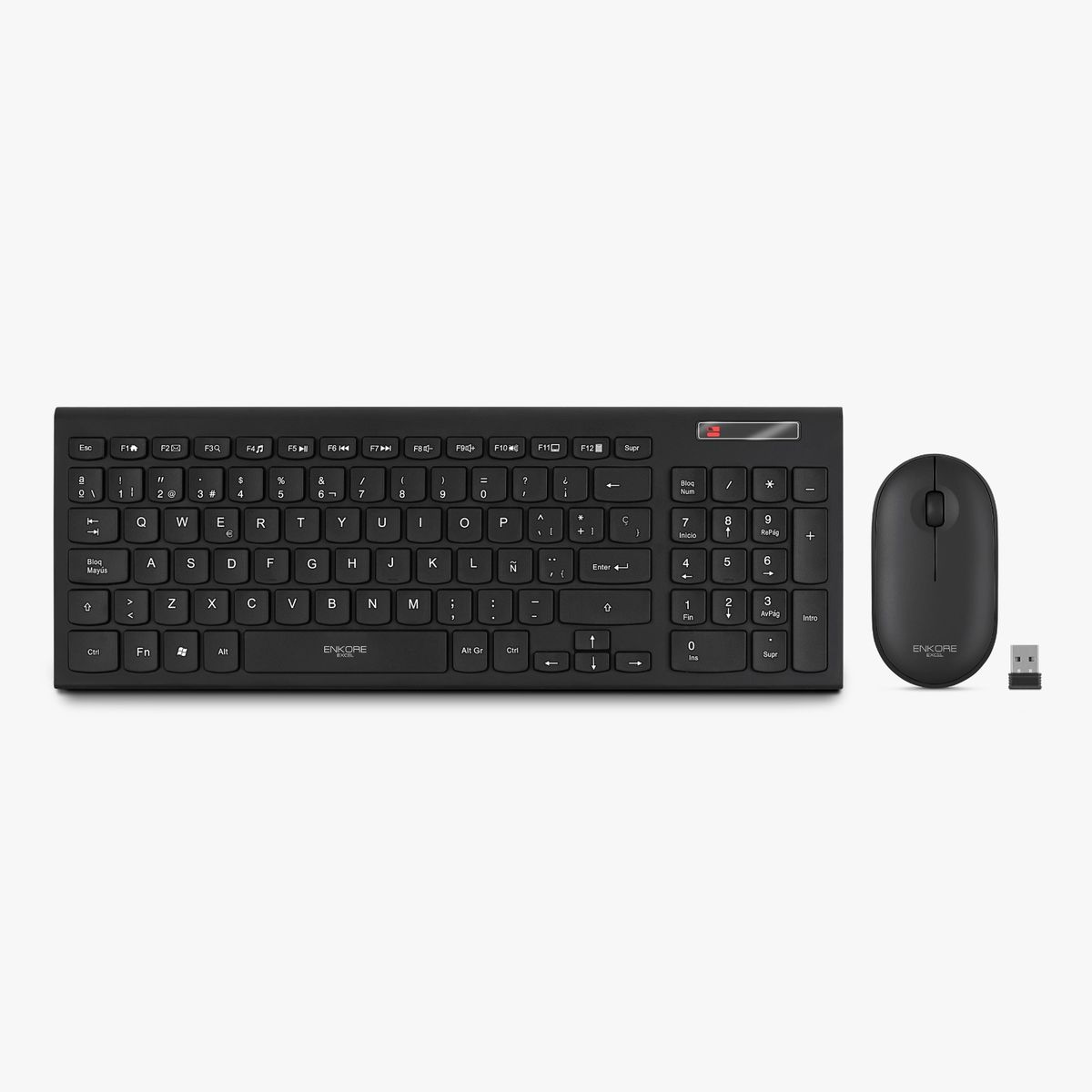 ENKORE - Kit Multimedia Inalámbrico: Teclado + Mouse Enkore Excel ENT 701.2