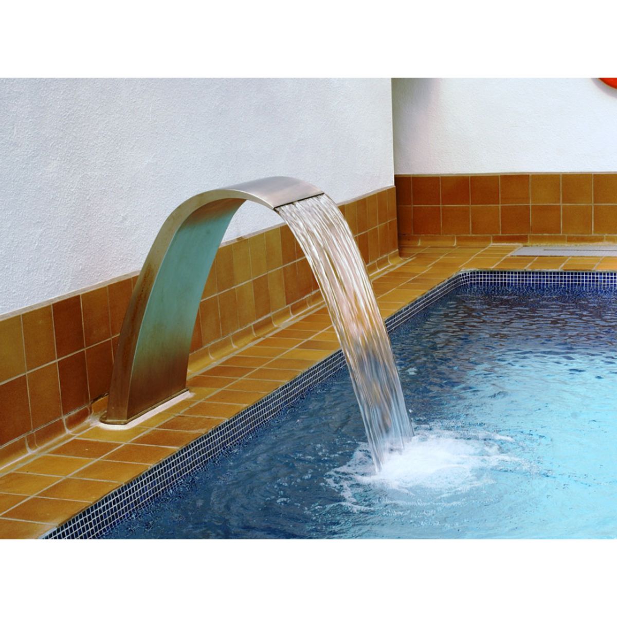 GENERICO - Cascadas para Piscinas de Acero Inoxidable 70x60CM Marca Pool System