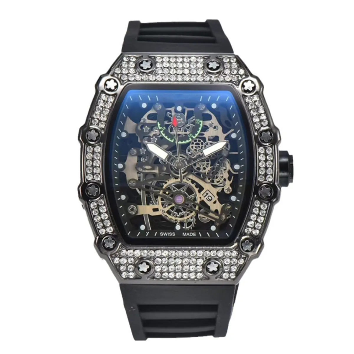 OVOTOUMI - Toumi CL reloj mecánico de gran dial impermeable - Marrón