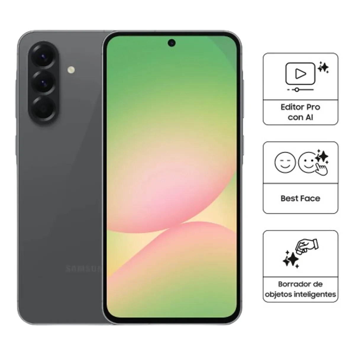 SAMSUNG - Celular Samsung Galaxy A56 5G 8GB RAM 256 GB ROM - Negro