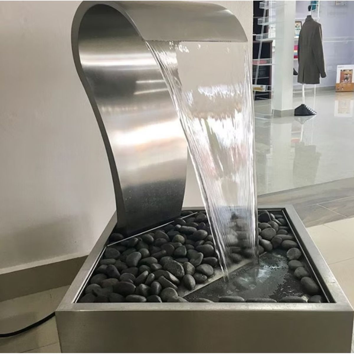 GENERICO - Cascadas para Piscinas de Acero Inoxidable 805x47CM Marca Pool System