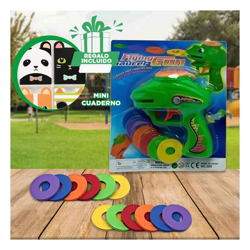 GENERICO - Pistola de Juguete Color Verde Y+Regalo Agendita