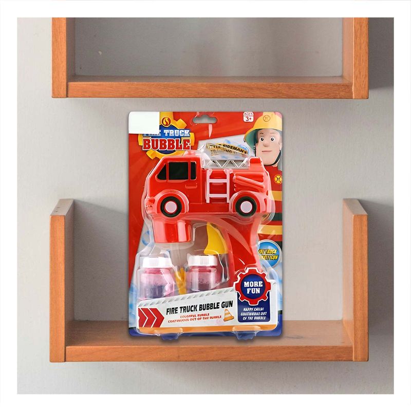 GENERICO - Pack4 Pistola de Bombero para Niños Rojo Y+Ligas de Regalo