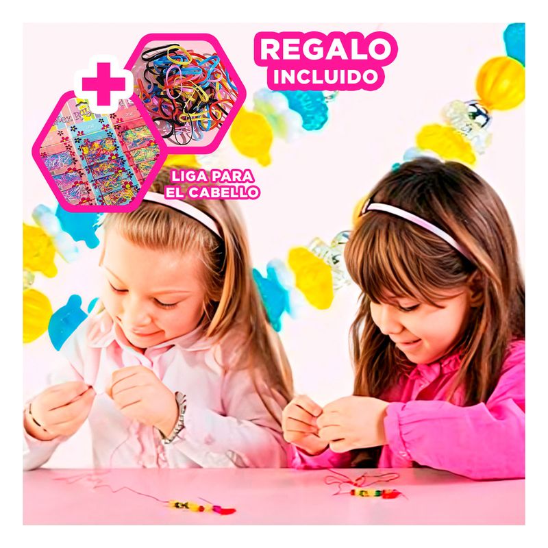 GENERICO - Pack6 Set Versatil para Cabello Multicolor Y+Ligas de Regalo