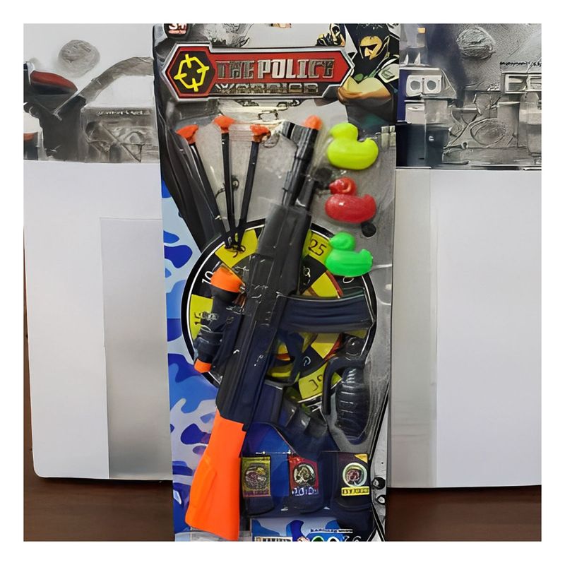 GENERICO - Pack4 Set de Arma con Accesorios en Accion Y+Ligas de Regalo