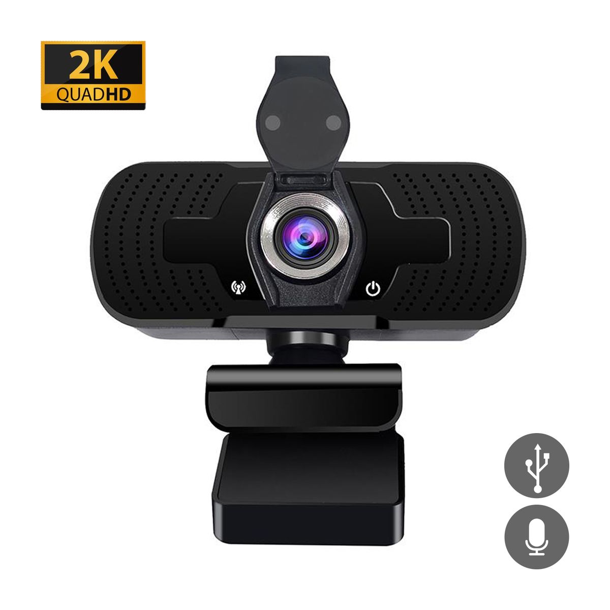 S&T - Cámara Webcam W11 Full HD 2K Micrófono USB 2.0