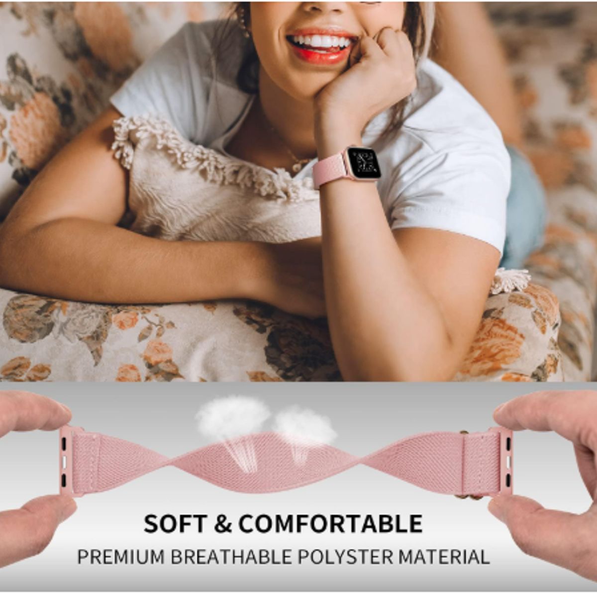 GENERICO - Correa BAG para Apple Watch 49mm - ROSADO