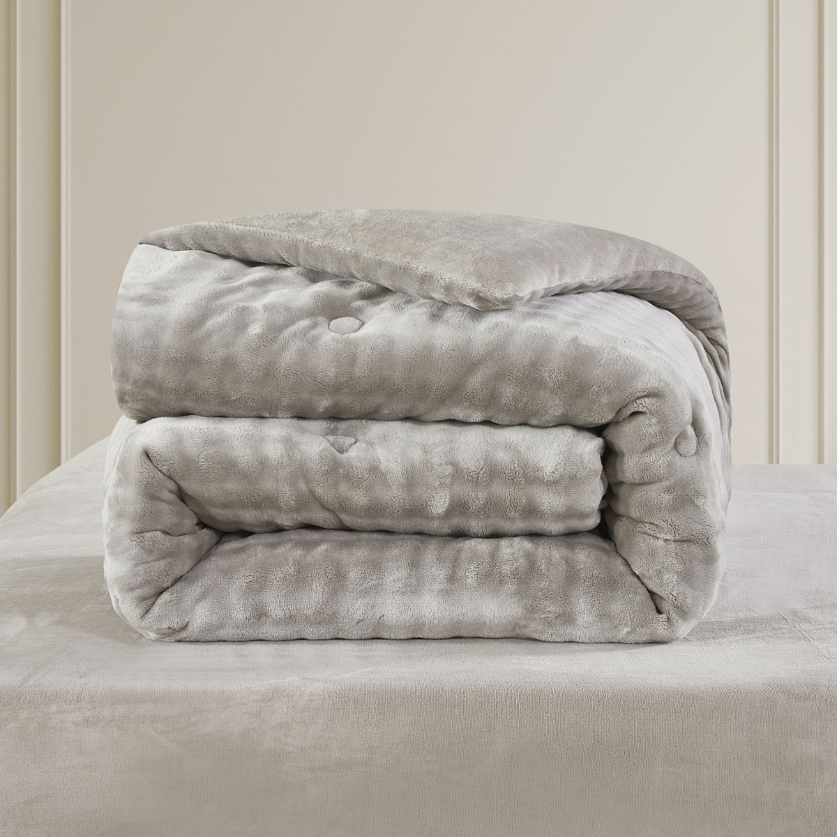 CASATEX - Set Edredon 2 Plz de Piel de Conejo c/ Piel de Angel 5 Piezas Premium