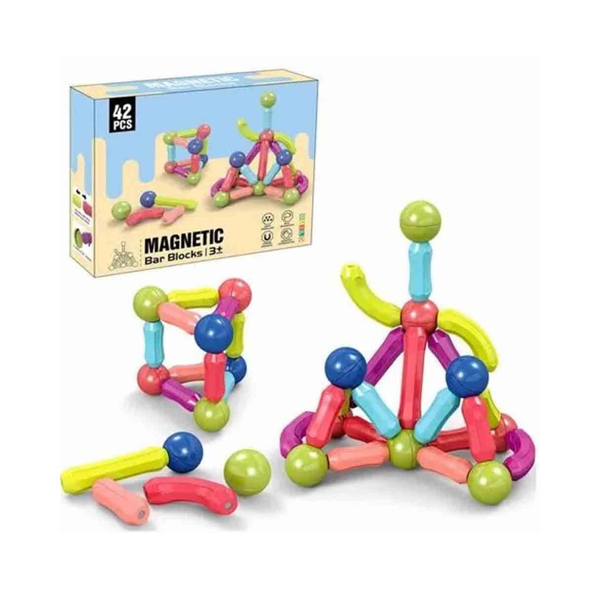 GENERICO - Pack2 Juego Magnetico Multicolor para Niños 42 Piezas