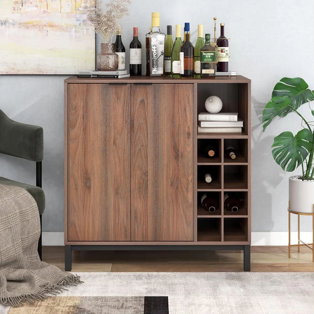STARHOME - Mueble Bar Vinero Starhome Sommelier Espresso