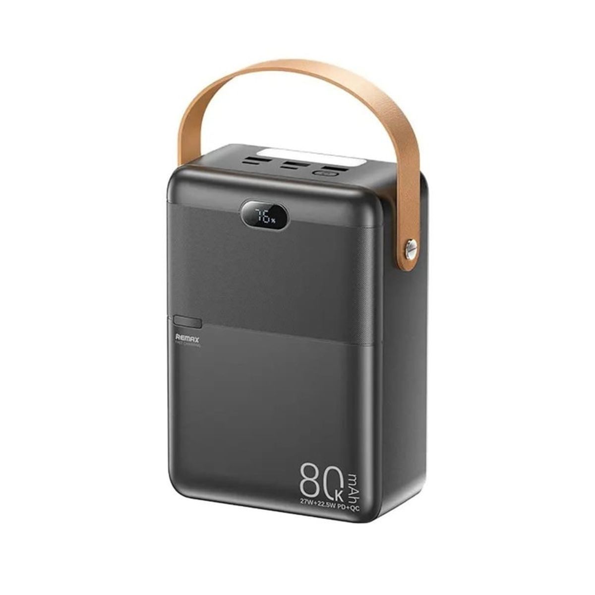 HANDS UP - Cargador portatil 80000mAh  PD27W+ QC 225W MODELO RPP-118 GRIS