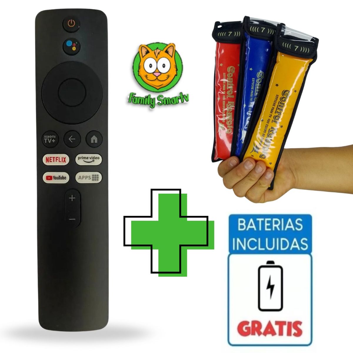 GENERICO - Control Remoto Xiaomi compatible con TV Box S 2ª generación + Funda