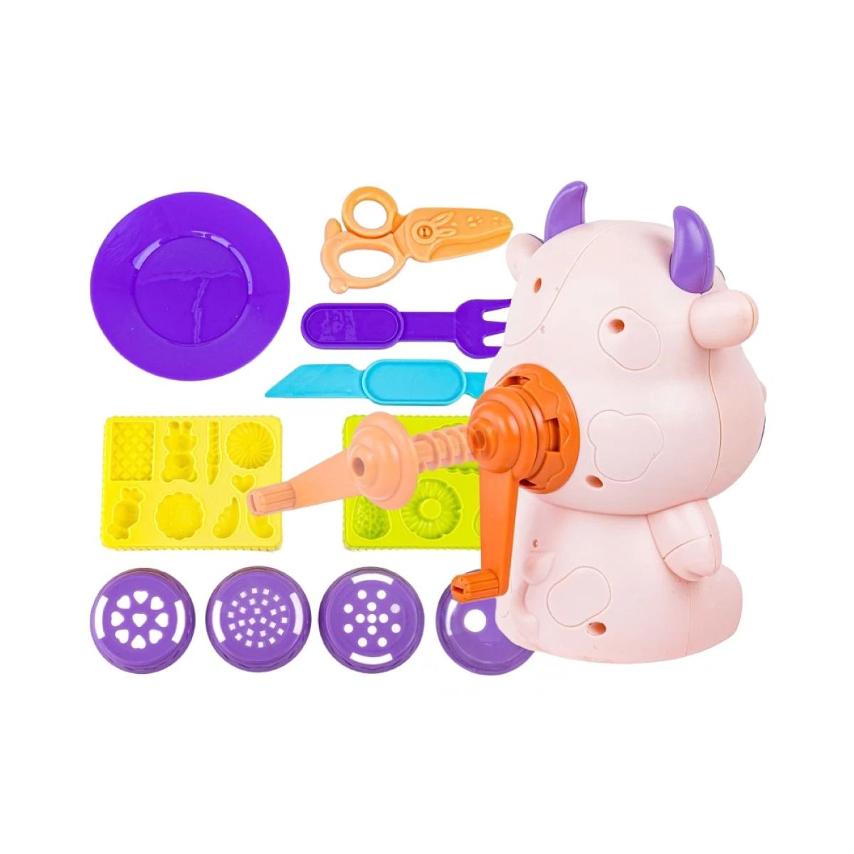 GENERICO - Pack2 Plastilina y Accesorios Moldear Practico Niños Vaca