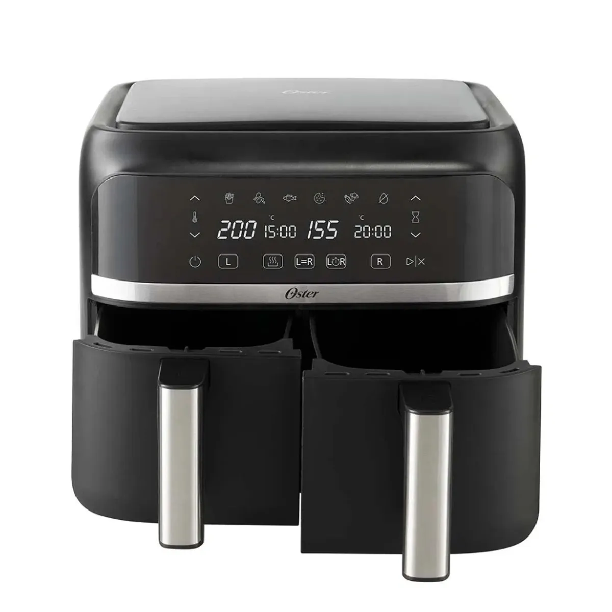 OSTER - FREIDORA DE AIRE OSTER CKSTAF7MCDDF DUAL 7.6 LITROS 1600 WATTS