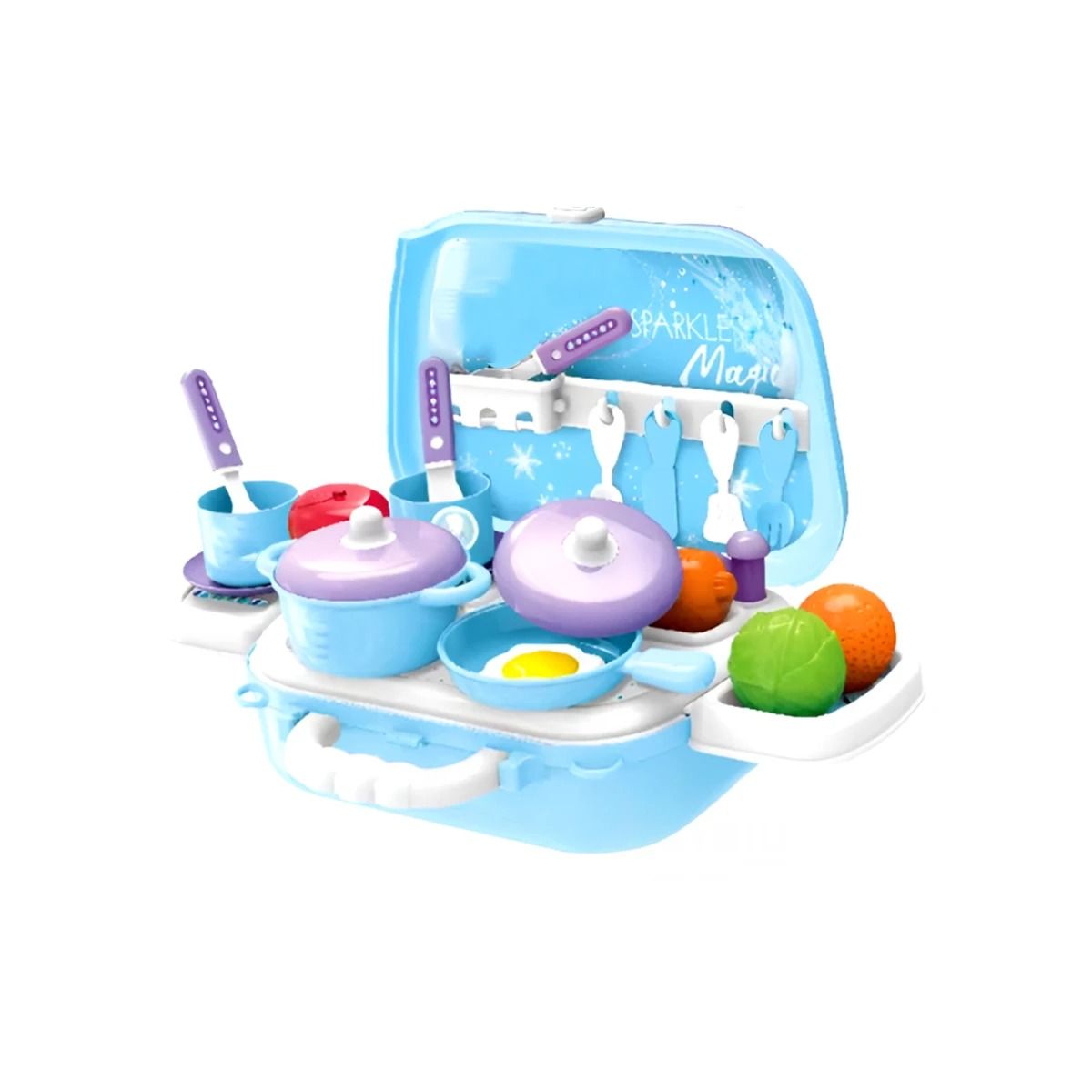 GENERICO - Pack6 Maleta Infantil de Cocina para Niñas en Lila