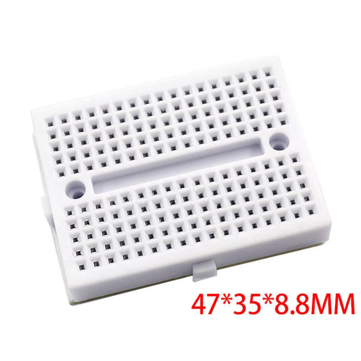 GENERICO - Mini Protoboard SYB-170 Blanca 170 Hoyos Prototipado Electrónico