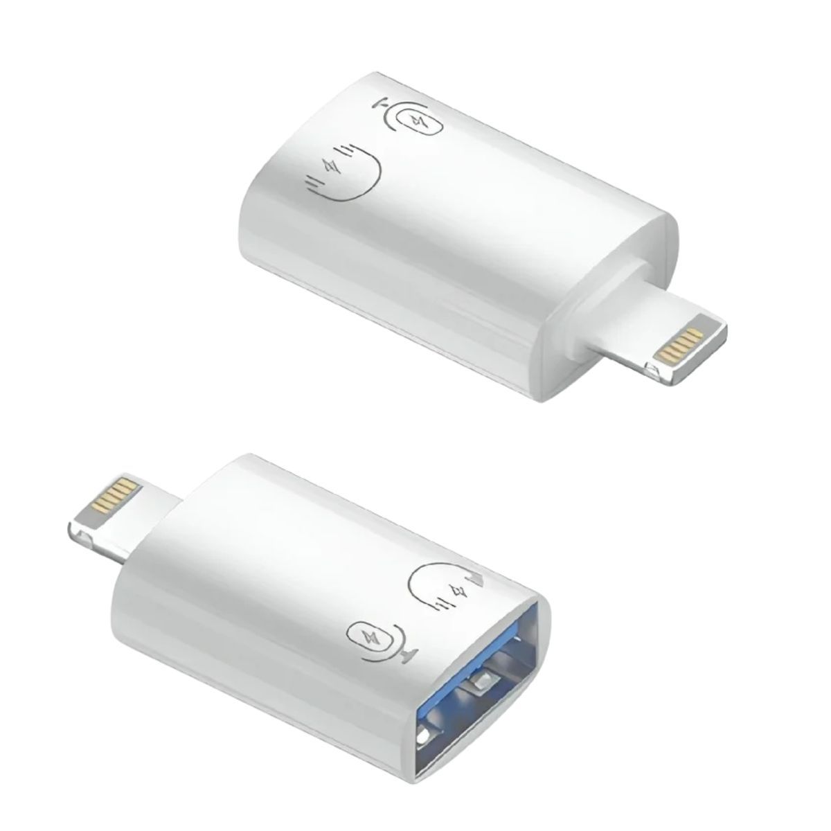 GO SELECT - Adaptador USB 3.0 Hembra a Lightning Macho Color Blanco