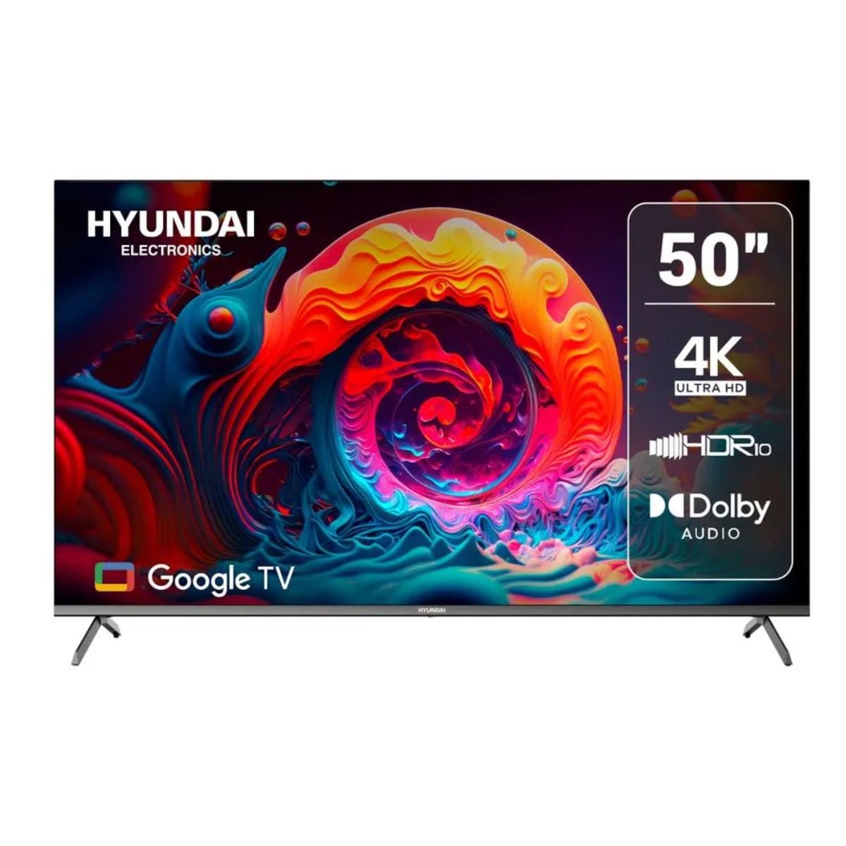 HYUNDAI - TELEVISOR HYUNDAI 50 HYLED5024G 4K UHD GOOGLE TV