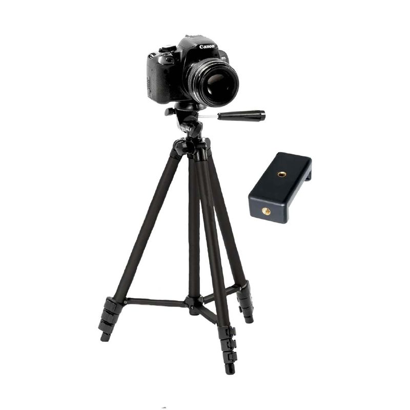 WEIFENG - Trípode para Cámaras y Celulares Weifeng WT-3130 de 125 cm + Adaptador