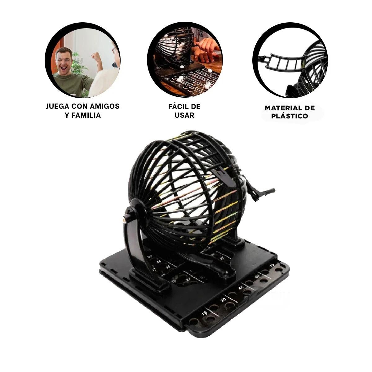 GENERICO - Pack2 Bingo para Jugar en Familia Negro Y+Regalo Agendita