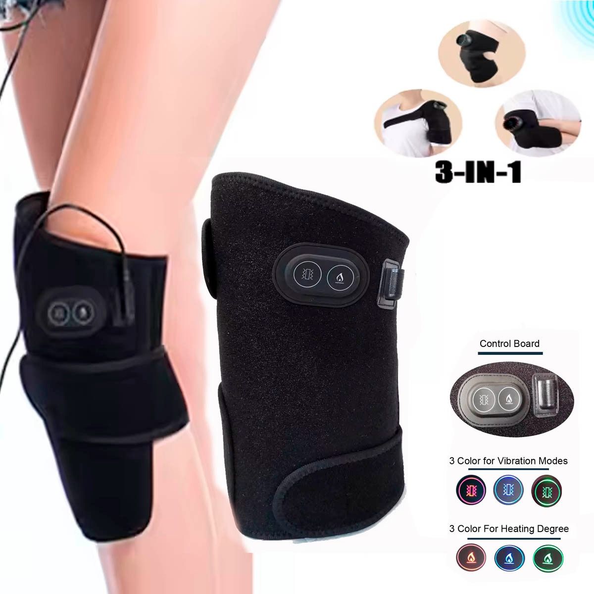 GENERICO - Masajeador De Rodilla Ligero Alivio De Vibración Inalámbrica