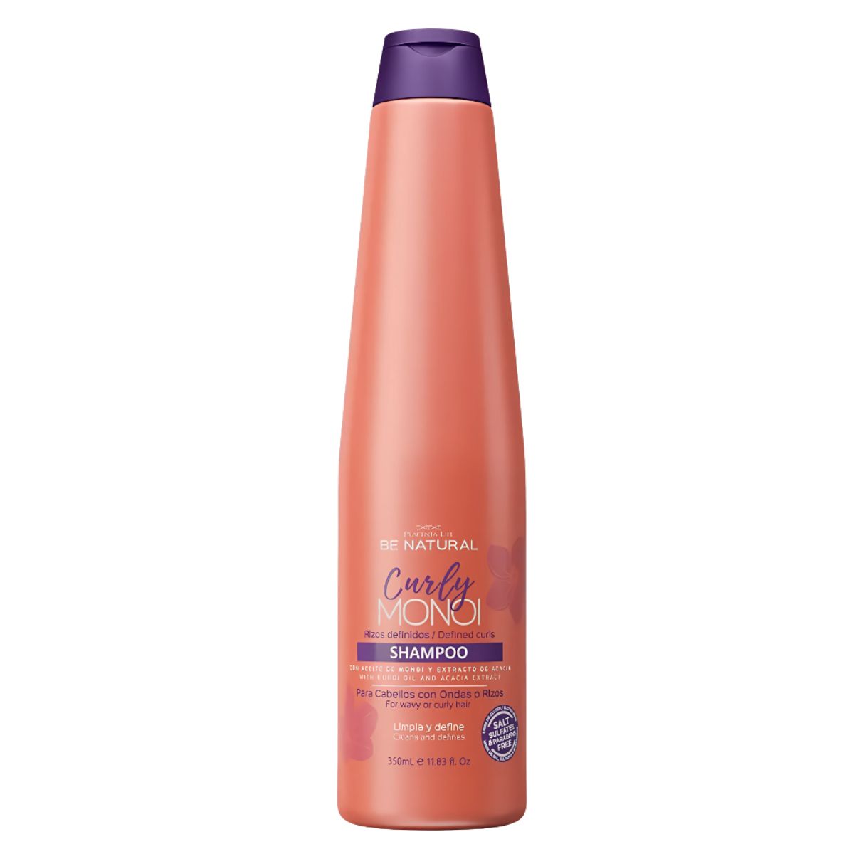 GENERICO - Shampoo Be Natural Rizos Definidos Curly Monoi 350 ml - Be natural