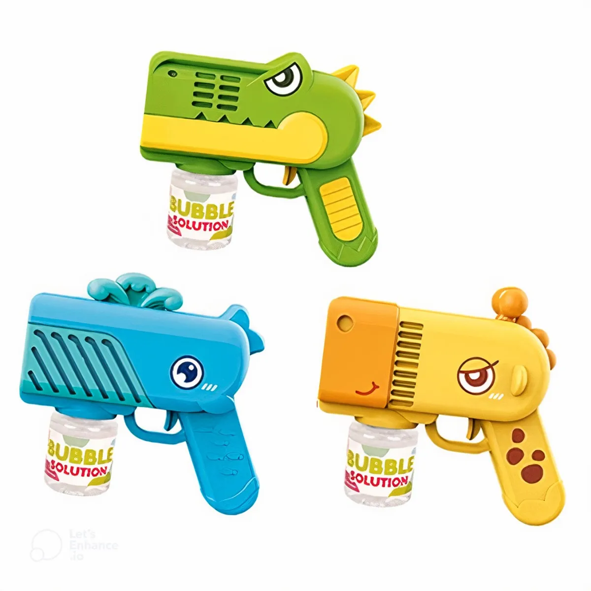GENERICO - Pistola burbujas - 12 burbujas automatico unisex