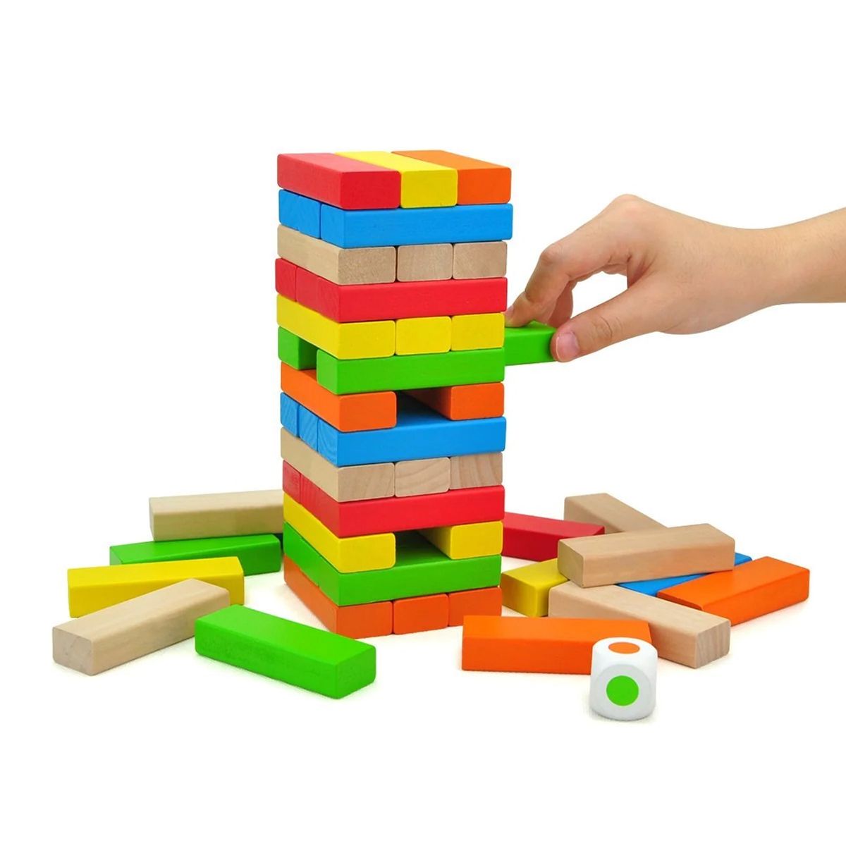 GENERICO - Juego de mesa - Jenga Color x 48 Pcs