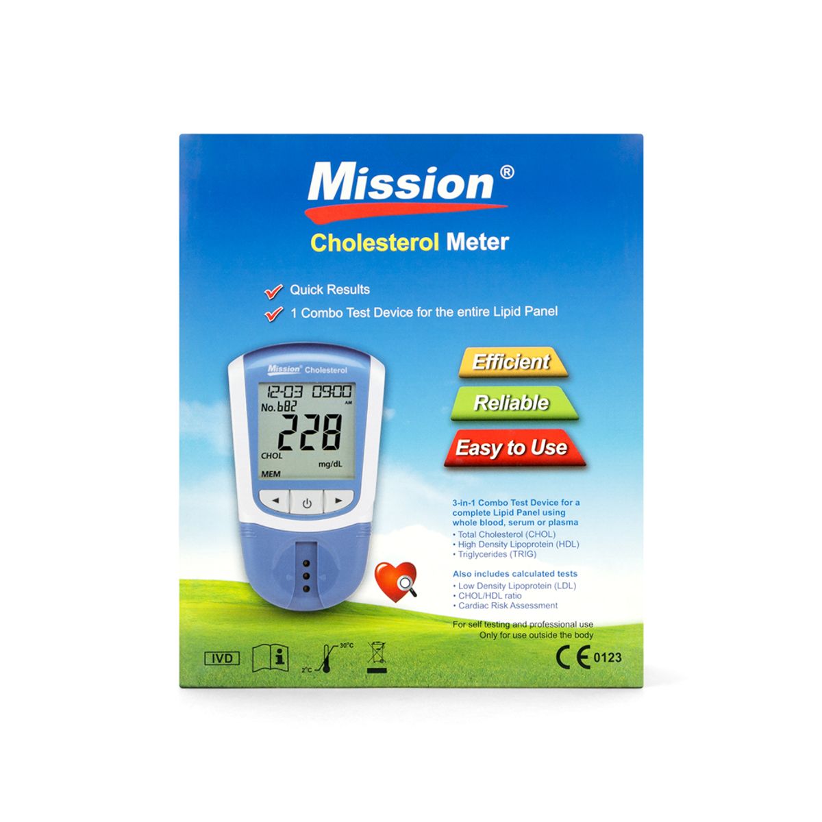 GENERICO - Equipo Medidor de Colesterol y Triglicéridos MISSION