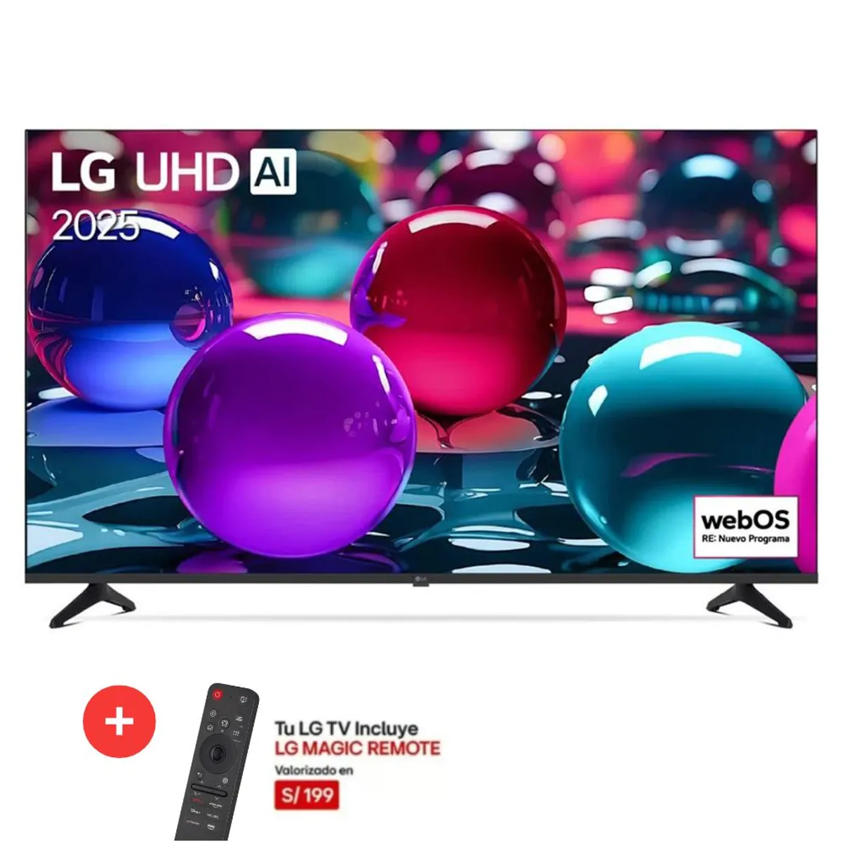 LG - TELEVISOR AI SMART TV LG 4K ULTRA HD 50” 50UA7300PSB + Control Magic