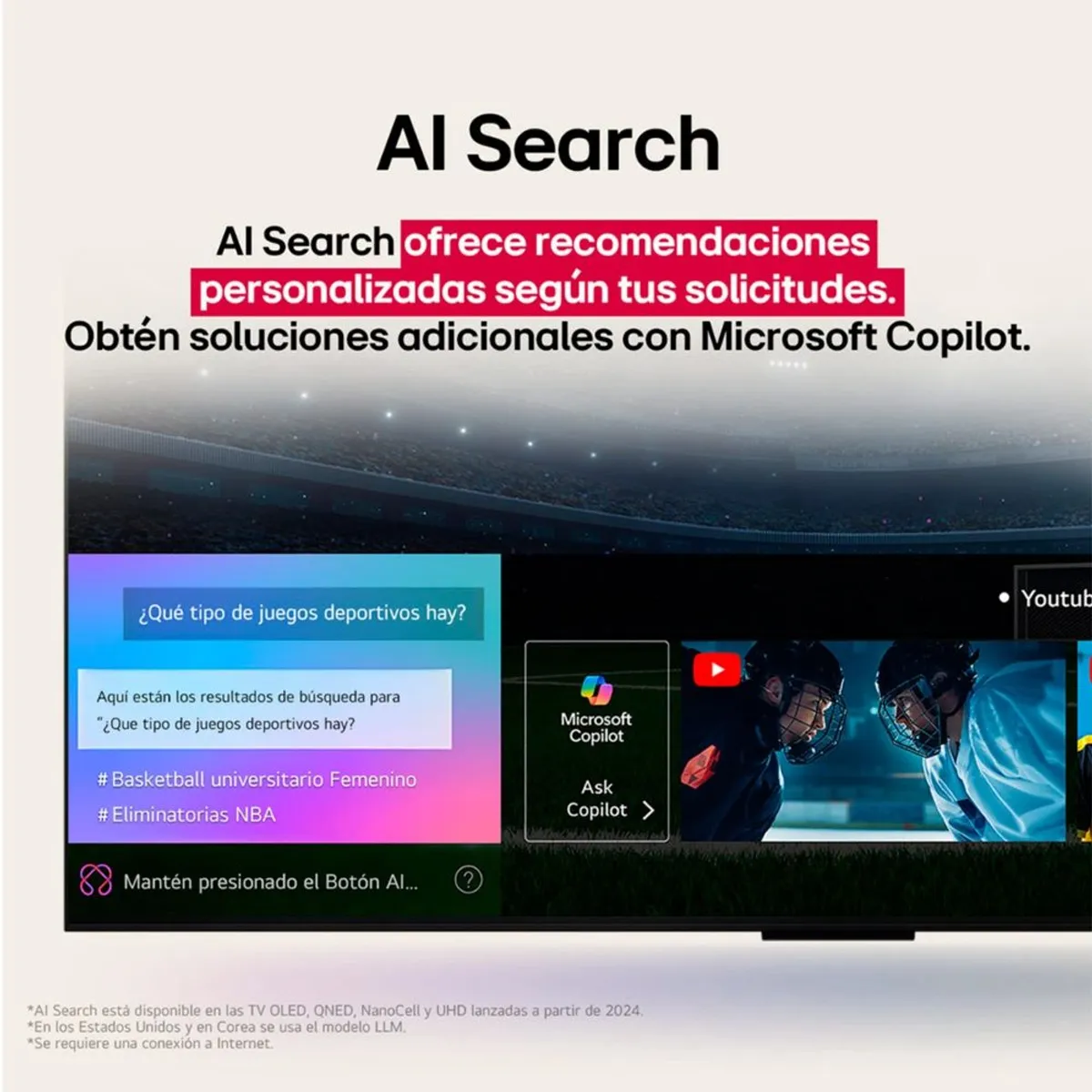 LG - TELEVISOR AI SMART TV LG 4K ULTRA HD 50” 50UA7300PSB + Control Magic